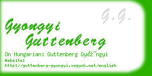 gyongyi guttenberg business card